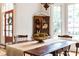 Traditional dining room featuring a wooden table, chairs, and elegant decor at 3530 Thorndike Dr, Wake Forest, NC 27587