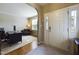 Inviting entrance hall leading to a room with a desk at 3705 Andoversford Ct, Wake Forest, NC 27587