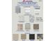 Image showcasing home material selections including cabinets, countertops, flooring, siding and tiles at 384 Hopewell Branch Ct, Smithfield, NC 27577
