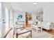 Bright living room featuring a view into the kitchen, and seating at 507 Parkside Cir, Chapel Hill, NC 27516
