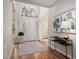 Bright foyer with high ceilings, beautiful hardwood floors, and an elegant front door at 537 Chatham Dr, Chapel Hill, NC 27516