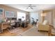 Bright home office featuring modern desk, exercise bike, and comfortable seating area with natural light at 989 Ambergate Sta, Apex, NC 27502