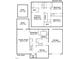 Detailed floor plan showcasing the layout of the first and second floors, including dimensions and room names at 1003 Buckhorn Rd, Garner, NC 27529