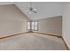 Cozy bedroom features a large window providing natural light and soft carpeting at 104 Stage Line Cv, Louisburg, NC 27549