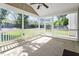 A screened-in porch with a view of the backyard at 109 Wyeth Meadows Ln, Holly Springs, NC 27540