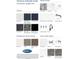 This image shows kitchen and owner's bath finish selections for the home at 176 Golfview Ave, Benson, NC 27504