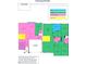 Floorplan with color-coded keys for different flooring types, including tile, carpet, hardwoods, and oak treads at 176 Golfview Ave, Benson, NC 27504