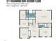 Second floor plan featuring primary bedroom with ensuite bath and walk-in closet, and three additional bedrooms at 211 Richmond Run, Stem, NC 27581