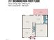 First floor plan featuring an eat-in kitchen, living room, dining area, and patio at 211 Richmond Run, Stem, NC 27581