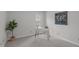 Bedroom with light gray walls, neutral carpet, and minimalist decor at 2629 Sweetgum Dr, Apex, NC 27539