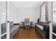 Bright, naturally lit office with hardwood floors, calming gray walls, and versatile seating at 270 Trailing Bluff Way, Garner, NC 27529