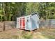 View of a backyard utility building at 3332 Apache Dr, Raleigh, NC 27609