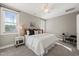 Comfortable bedroom with neutral colors, soft carpet, and great natural light from two windows at 430 Wyndham Dr, Chapel Hill, NC 27516