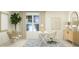 Elegant home office showcasing neutral tones, modern furniture, and a large window for a calm and productive atmosphere at 456 Barnes Landing Dr # 39, Four Oaks, NC 27524