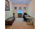 Fun game room features foosball table, chess set, and 