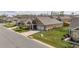 Beautiful aerial view of the home featuring a two-car garage and well-manicured lawn at 667 Ashley Woods Dr, Gibsonville, NC 27249