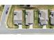 An aerial view of neighboring homes showcases the location at 667 Ashley Woods Dr, Gibsonville, NC 27249