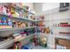 Well-organized pantry with wire shelving, maximizing storage space for all your essentials at 667 Ashley Woods Dr, Gibsonville, NC 27249