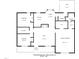 A detailed floor plan showcasing the layout of the house, including dimensions and room names at 1508 Middle Ridge Dr, Willow Springs, NC 27592