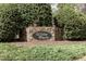 Stone sign at Willow Bluffs community at 1508 Middle Ridge Dr, Willow Springs, NC 27592