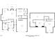 Floor plan of the home. First floor has kitchen, dining, living, bedroom and garage at 1886 Mays Crossroad Rd, Louisburg, NC 27549