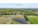 Picturesque aerial view of the property showcasing its ponds, lush greenery, and tranquil setting at 2011 Gibsonville Ossipee Rd, Elon, NC 27244