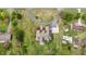 Expansive aerial view of estate home featuring well-maintained grounds and a long driveway at 2011 Gibsonville Ossipee Rd, Elon, NC 27244