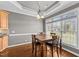 Cozy breakfast nook with a four-seat table, natural light, and views of the outdoors at 2011 Gibsonville Ossipee Rd, Elon, NC 27244