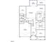 Detailed floor plan of the first floor of the home, showing room layouts and dimensions at 229 Savannah Moss Way # 121, Raleigh, NC 27603
