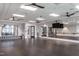 Bright fitness studio with mirrors, wood floors, and plenty of space for activities at 2316 Beeblossom Pl, Fuquay Varina, NC 27526