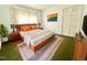 Comfortable bedroom featuring a modern bed, stylish decor, and cozy ambiance at 2501 Landis Dr, Durham, NC 27705