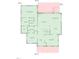 Floorplan of the first story showing the layout of the living spaces at 30079 Britt, Chapel Hill, NC 27514