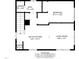 Floorplan of the second story showing the layout of the main rooms at 30079 Britt, Chapel Hill, NC 27514