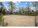 A community sand volleyball court is complemented by lush greenery, park benches, and a playground for outdoor fun at 30079 Britt, Chapel Hill, NC 27514