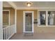Front door view showing the exterior of the house at 306 Perry St, Raleigh, NC 27608