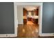 Inviting kitchen showcases warm wood cabinetry and modern pendant lighting at 306 Perry St, Raleigh, NC 27608
