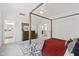 Spacious bedroom boasts a decorative bed frame, and ample natural light at 609 Meyers Place Ln, Holly Springs, NC 27540