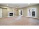 The basement offers a cozy fireplace and backyard access at 111 San Juan Dr, Chapel Hill, NC 27514