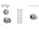 Vintage hardware showcasing an interior door with brushed nickel knob, hardware and a privacy lock at 11778 Salers Loop, Middlesex, NC 27557