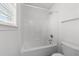 Bathroom featuring a shower and toilet at 1308 Aspen Falls Ct, Willow Springs, NC 27592