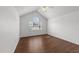 Vaulted ceiling and large window make this bedroom a relaxing retreat at 1308 Aspen Falls Ct, Willow Springs, NC 27592