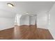 Bonus room featuring hardwood floors, neutral paint, and recessed lighting at 1308 Aspen Falls Ct, Willow Springs, NC 27592