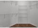 This closet features wire shelving ready for organizing your wardrobe at 1308 Aspen Falls Ct, Willow Springs, NC 27592