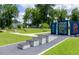 Wendell Falls features a fun exercise area with stepping blocks and signage with motivational sayings at 1725 Mallard Trace Dr, Wendell, NC 27591