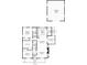 Detailed floor plan showcasing the layout of the home, including the bedrooms, kitchen, living room, and garage at 184 Mort Harris Rd, Louisburg, NC 27549