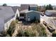 Cozy backyard with a small screen porch and stone pathway to the house at 1980 Great Ridge Pkwy, Chapel Hill, NC 27516