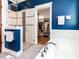 Bathroom features a glass shower, soaking tub, closet view, and neutral tile floors at 1980 Great Ridge Pkwy, Chapel Hill, NC 27516