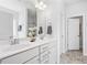 Modern bathroom features dual sinks, granite countertops, and a bright vanity at 206 Drayton Hall Ln, Sanford, NC 27330