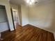 Bedroom featuring hardwood floors, neutral walls, and ceiling fan at 2130 Pearidge Rd, Angier, NC 27501