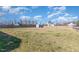 Expansive fenced backyard with ample green space, shed and neighborhood view at 241 N Nolan Park Dr, Selma, NC 27576